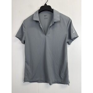 Nike Women's Dri-FIT Micro Pique 2.0 Polo Shirt - Medium -‎ Cool Grey